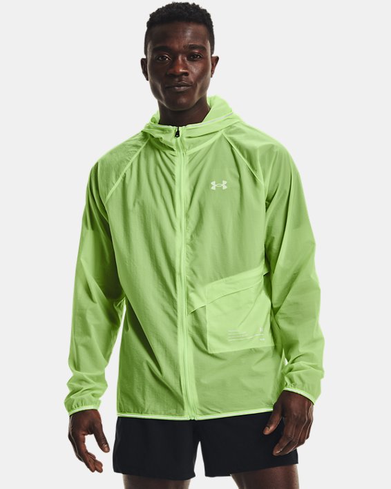 Men's UA Qualifier Storm Packable Jacket, Green, pdpMainDesktop image number 0
